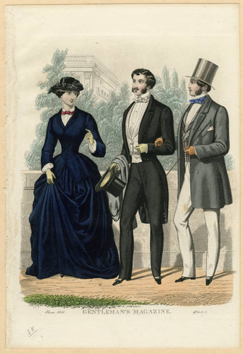 Two gentleman and a lady, Summer 1855