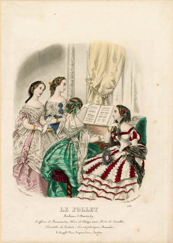 French fashions, circa 1860s