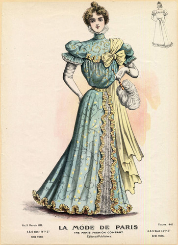American ball gown, Spring 1898  Calisphere