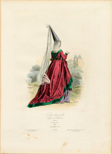 Court dress, reign of Charles VII, 1460