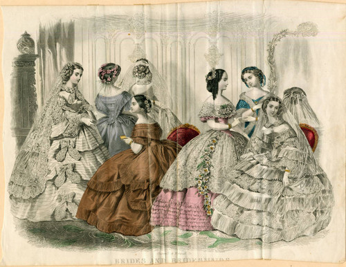 Bridal fashions, 1860