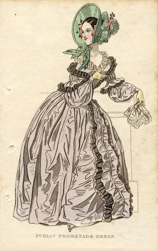 Public promenade dress, 1838