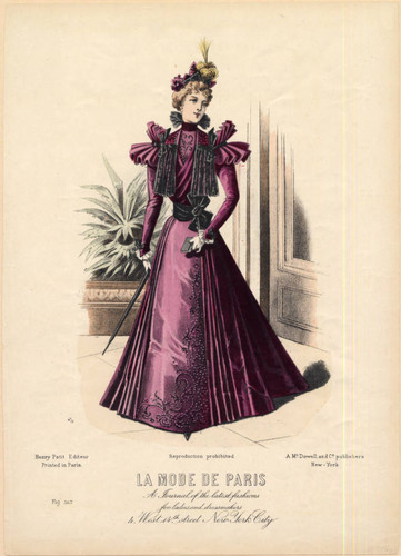 American fashions, circa 1890s