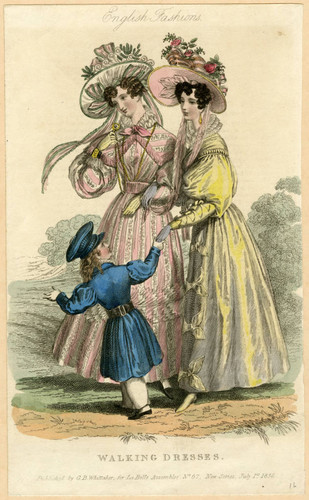 Walking dress, Summer 1830