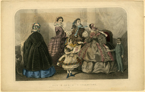 American women's Victorian dresses, February 1859