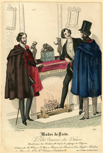 Gentlemen's evening wear, Winter 1838