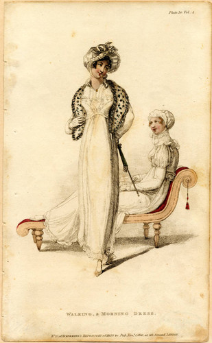 Walking and morning dresses, Autumn 1810