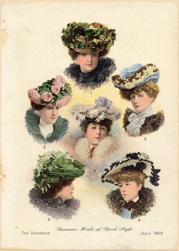 American hats, Summer 1902