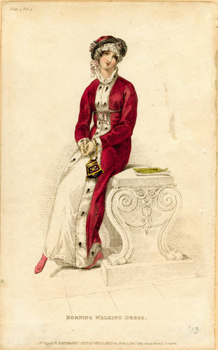 Morning walking dress, Winter 1813  Calisphere
