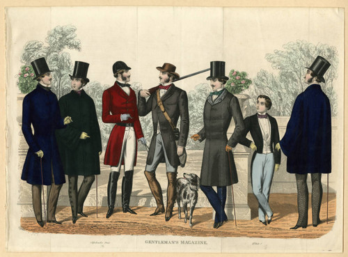 Gentlemen's attire, Autumn 1855