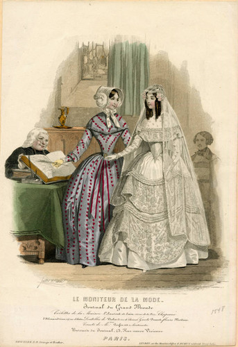 Bridal fashions, 1848