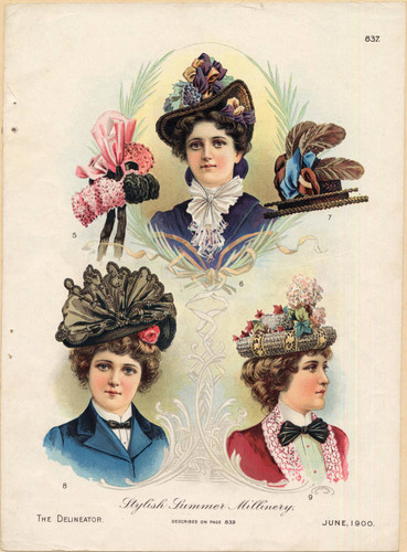 Summer hats, June 1900