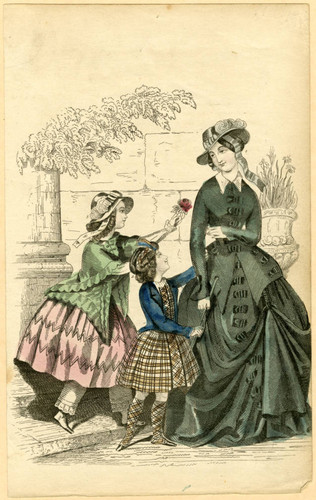 Riding dress, circa 1860