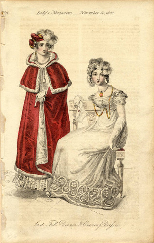 Dinner and morning dresses, Winter 1822