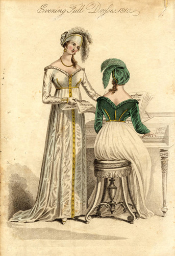 Evening dresses, 1810