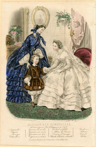 Bridal fashions, 1860
