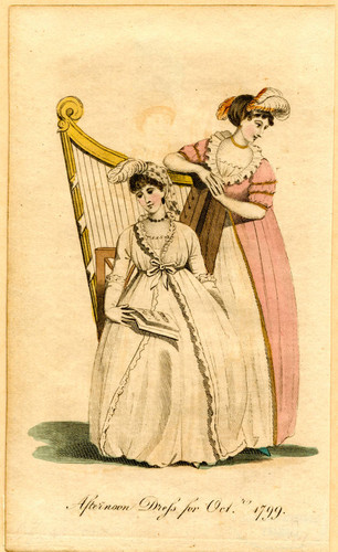 English afternoon dress, Autumn 1799