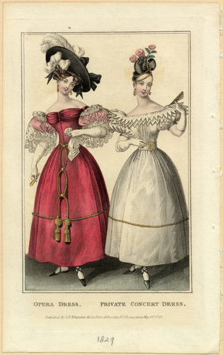 Opera and concert dresses, Summer 1829