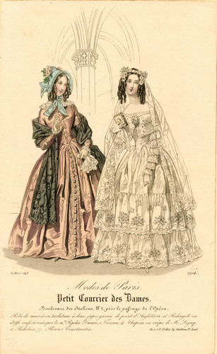 Bridal fashions, 1843
