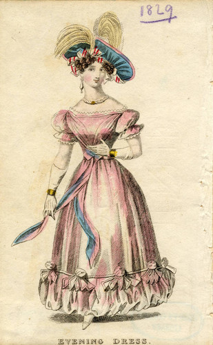 Evening dress, 1829