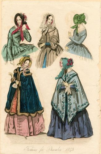 Winter fashions, 1843 — Calisphere