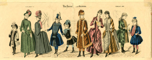 Young ladies' and girls' outfits, Winter 1888