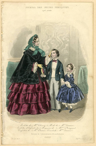 Mother and two children, Winter 1854