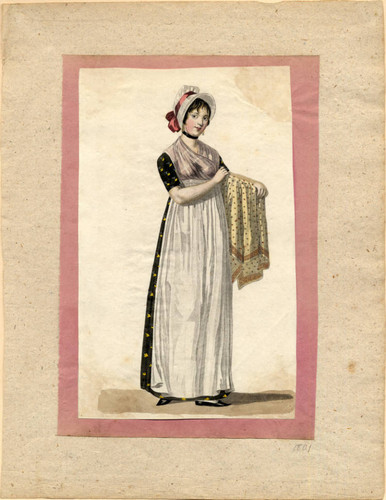 Dress with apron, 1801