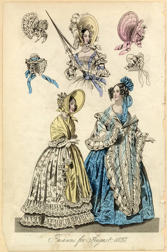 Fashions and bonnets, Summer 1837