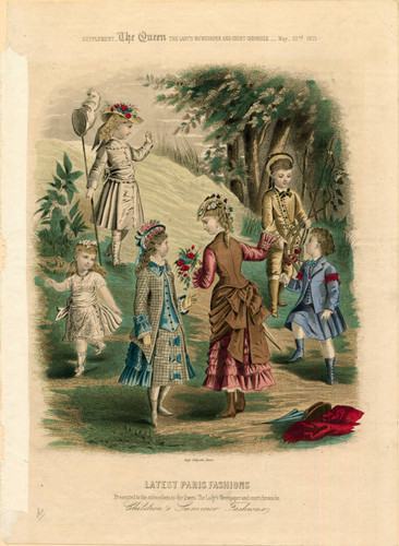 Children's fashions, Summer 1875