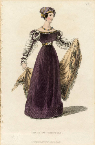 Evening dress, 1825