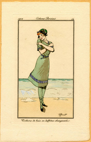 French bathing costume, 1912