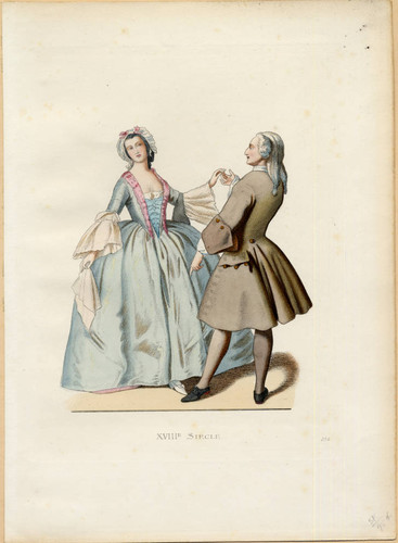 Lady and gentleman of 18th century France