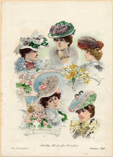 Vintage Spring Hat EnJoCho Fashion Wide Brim Hats-for Woman Sun Hat Vintage  main image 3