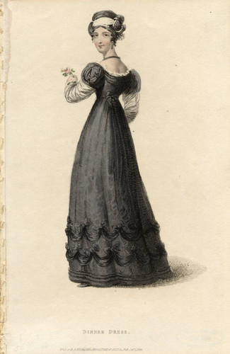 Dinner dress, Autumn 1824