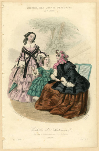 French women and a young girl, Autumn 1855