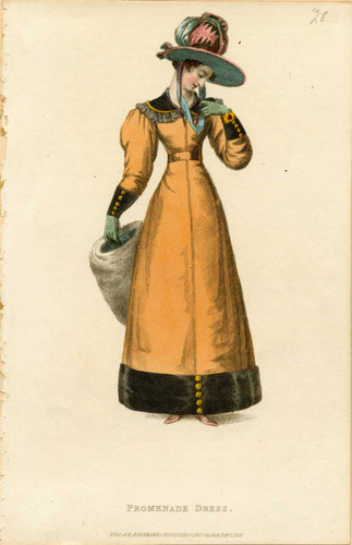Promenade dress, Winter 1828
