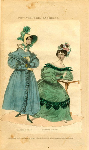 Walking and evening dresses, Spring 1831