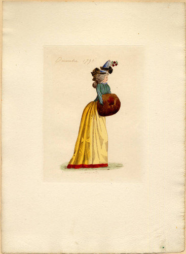 Walking dress, Winter 1790