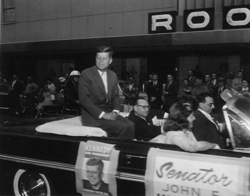 Senator JFK and Governor Pat Brown at Roos-Atkins