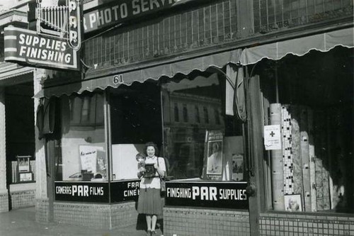 Woman with camera