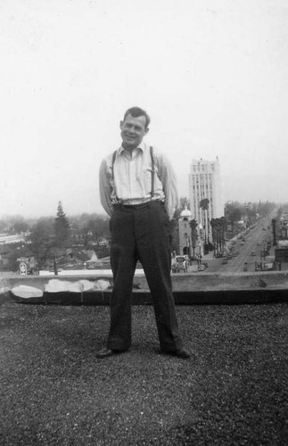 Dad on Rooftop