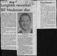 Longtime newsman Bill Neubauer dies