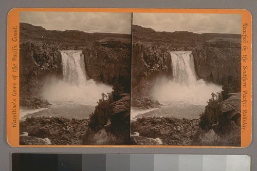 (Sevin Falls, Snake River, Idaho; on verso.) Photographer's series: Hazeltine's Gems of the Pacific Coast
