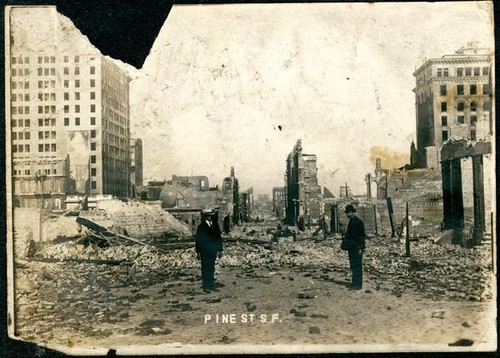 Ruins at Pine Street, San Francisco, Calif