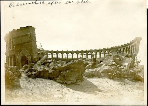 Ruins of Observatory after San Francisco earthquake and fire