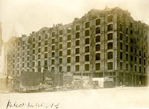 Ruins of Palace Hotel after San Francisco Earthquake