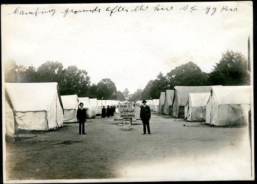 Refugee camp in Golden Gate Park