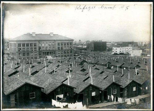 Refugee camp for survivors of San Francisco earthquake and fire of 1906