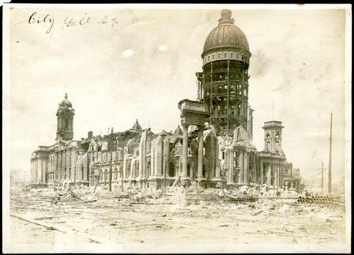 Ruins of City Hall, San Francisco, Calif